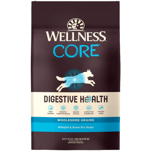 Wellness CORE Digestive Health Whitefish Dry Dog Food 22lb - Poudre Pet & Feed Supply
